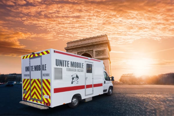 unité mobile incendie France concept formation